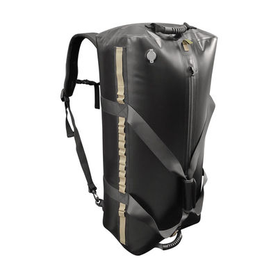 TPU Outdoor Waterproof Dry Duffel Bag 120L Μαύρο Χρώμα Για Κάμπινγκ