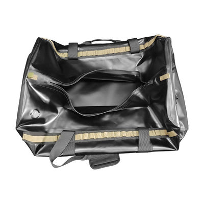 TPU Outdoor Waterproof Dry Duffel Bag 120L Μαύρο Χρώμα Για Κάμπινγκ