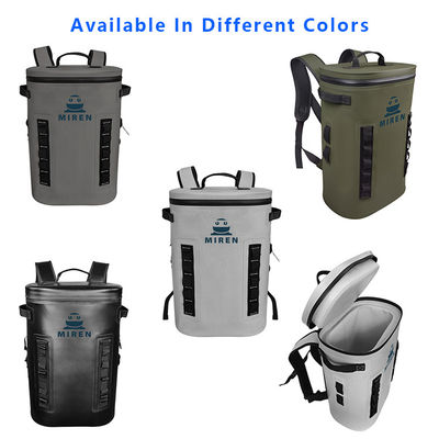 Μονωτικό Ice Soft Cooler Backpack Ανοιχτό Γκρι Χρώμα για Υπαίθριο Κάμπινγκ ODM