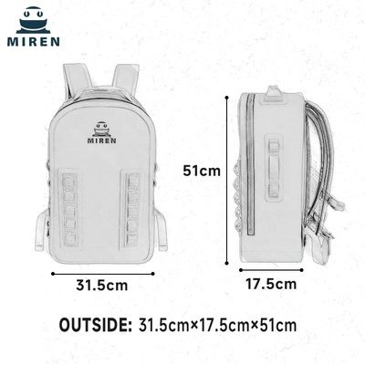 Αδιάβροχη τσάντα πλάτης 25l Dry Bag TPU 1680D Υλικό για Floating Canoe