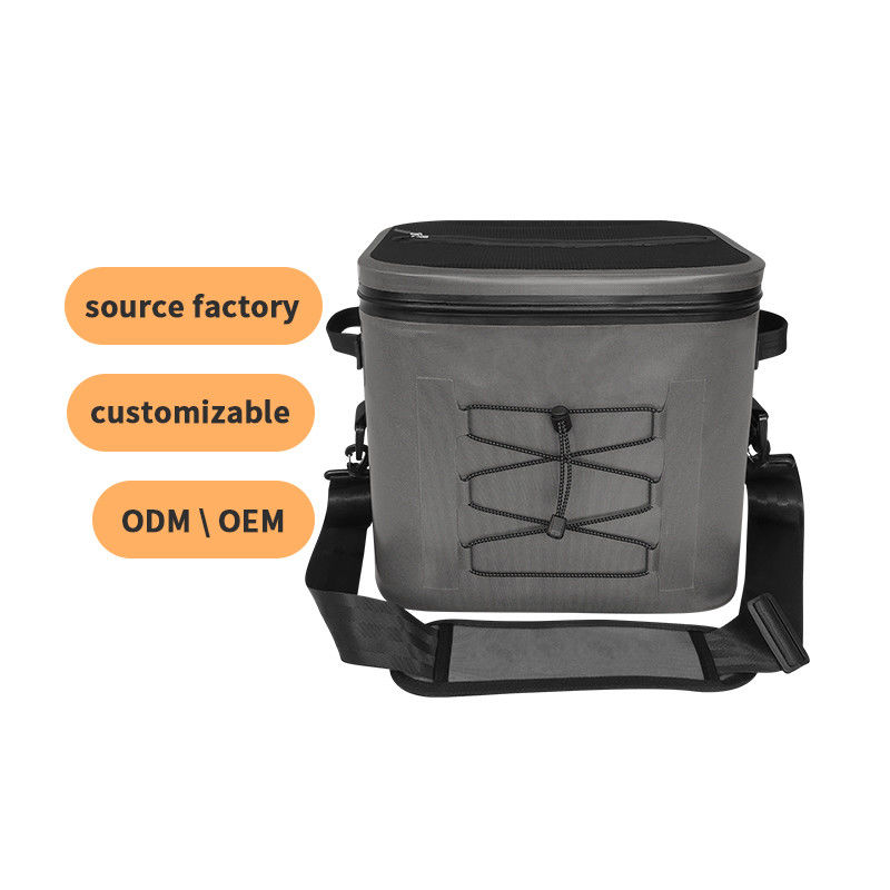 Τετράγωνο 24 Can Cooler Bag Σκούρο Γκρι Χρώμα για Υπαίθριες Δραστηριότητες OEM ODM